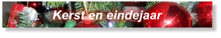 Kerst en eindejaar