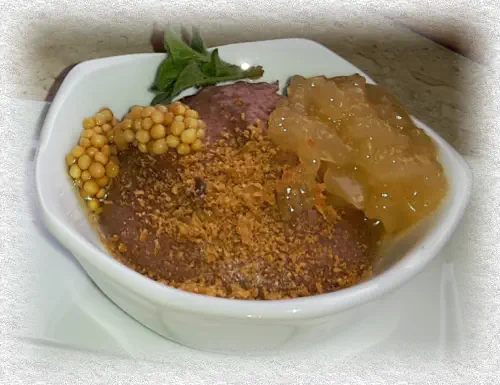 mousse of black pudding