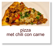 pizza met chili con carne