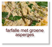 farfalle met groene asperges