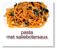 pasta met saliebotersaus