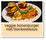 veggie bonenburger met blackwellsaus