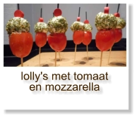 lolly's met tomaat en mozzarella