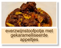 everzwijnstoofpotje met gekaramelliseerde appeltjes