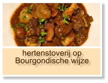 hertenstoverij op Bourgondische wijze