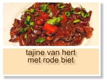 tajine van hert met rode biet