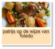 patrijs op de wijze van Toledo