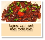 tajine van hert met rode biet