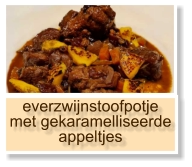 everzwijnstoofpotje met gekaramelliseerde appeltjes