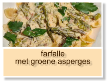 farfalle met groene asperges