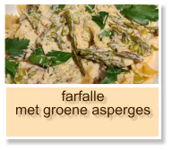 farfalle met groene asperges