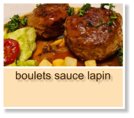 boulets sauce lapin