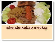 iskenderkebab met kip