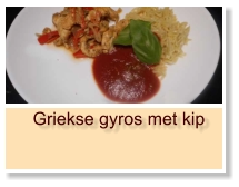 Griekse gyros met kip