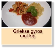 Griekse gyros met kip