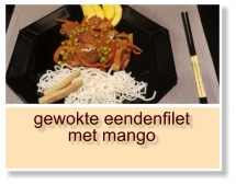 gewokte eendenfilet met mango