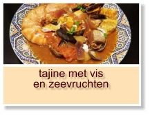 tajine met vis en zeevruchten