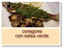 coregone con salsa verde