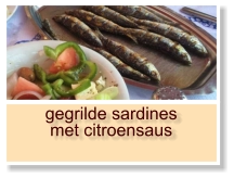 gegrilde sardines met citroensaus