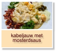 kabeljauw met mosterdsaus