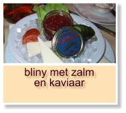 bliny met zalm en kaviaar