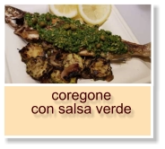 coregone con salsa verde