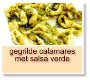 gegrilde calamares met salsa verde