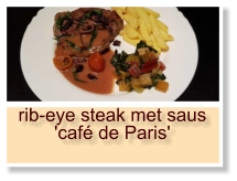 rib-eye steak met saus 'café de Paris'