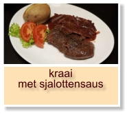 kraai met sjalottensaus