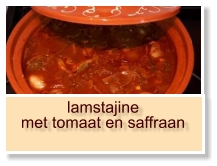 lamstajine met tomaat en saffraan