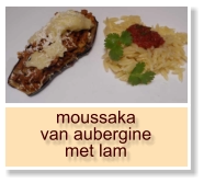 moussaka van aubergine met lam