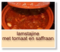 lamstajine met tomaat en saffraan