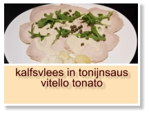 kalfsvlees in tonijnsaus vitello tonato