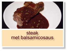 steak met balsamicosaus