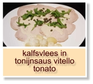 kalfsvlees in tonijnsaus vitello tonato