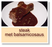 steak met balsamicosaus