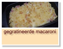 gegratineerde macaroni