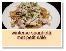 winterse spaghetti met petit salé