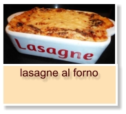 lasagne al forno