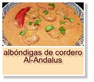 albóndigas de cordero Al-Andalus