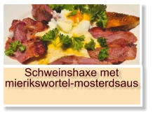 Schweinshaxe met mierikswortel-mosterdsaus