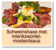 Schweinshaxe met mierikswortel-mosterdsaus