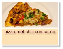 pizza met chili con carne