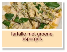 farfalle met groene asperges