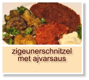 zigeunerschnitzel met ajvarsaus