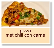 pizza met chili con carne