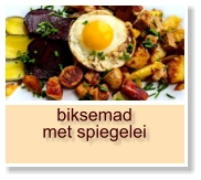 biksemad met spiegelei