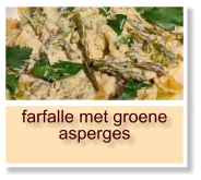 farfalle met groene asperges