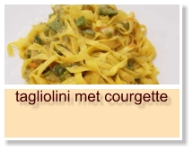 tagliolini met courgette