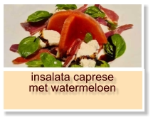 insalata caprese met watermeloen